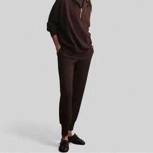 Varley Double Soft Coffee Bean Slim Cuff Pant. Women’s Size Medium